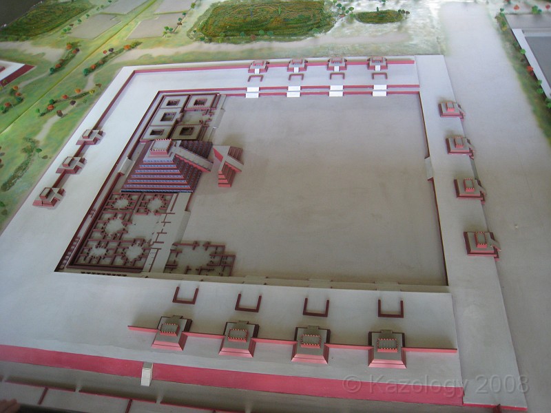 Mexico Pyramids - Mexico City 2009 1090.jpg - A trip to the Teotihuacan area of Mexico to visit the pyramids. A vast complex and a great climb to the top. This was followed by lunch in a cave, then a visit to the historical center of Mexico City. March 2009.